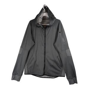 Hylete Flexion Jacket Full Zip Hooded Athletic Gray Lightweight Men’s Size XL